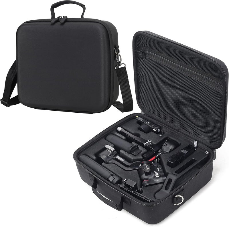 PONYRC RS 4 Carrying Case, Waterproof Portable PU leather Storage Shoulder Bag Travel Case for DJI Ronin RS 4/ RS 4 Combo, 3-Axis Gimbal Lightweight Stabilizer and Accessories - Image 1